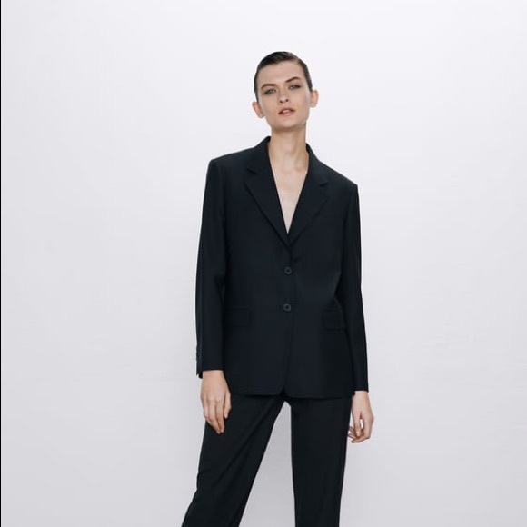 Zara Blazer with buttons boxy jacket relaxed fit - Picture 7 of 7